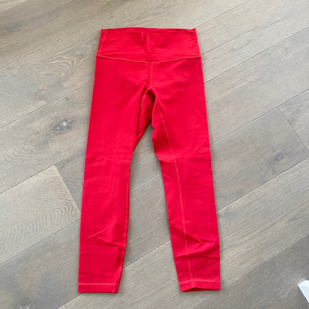 Red Lululemon Leggings